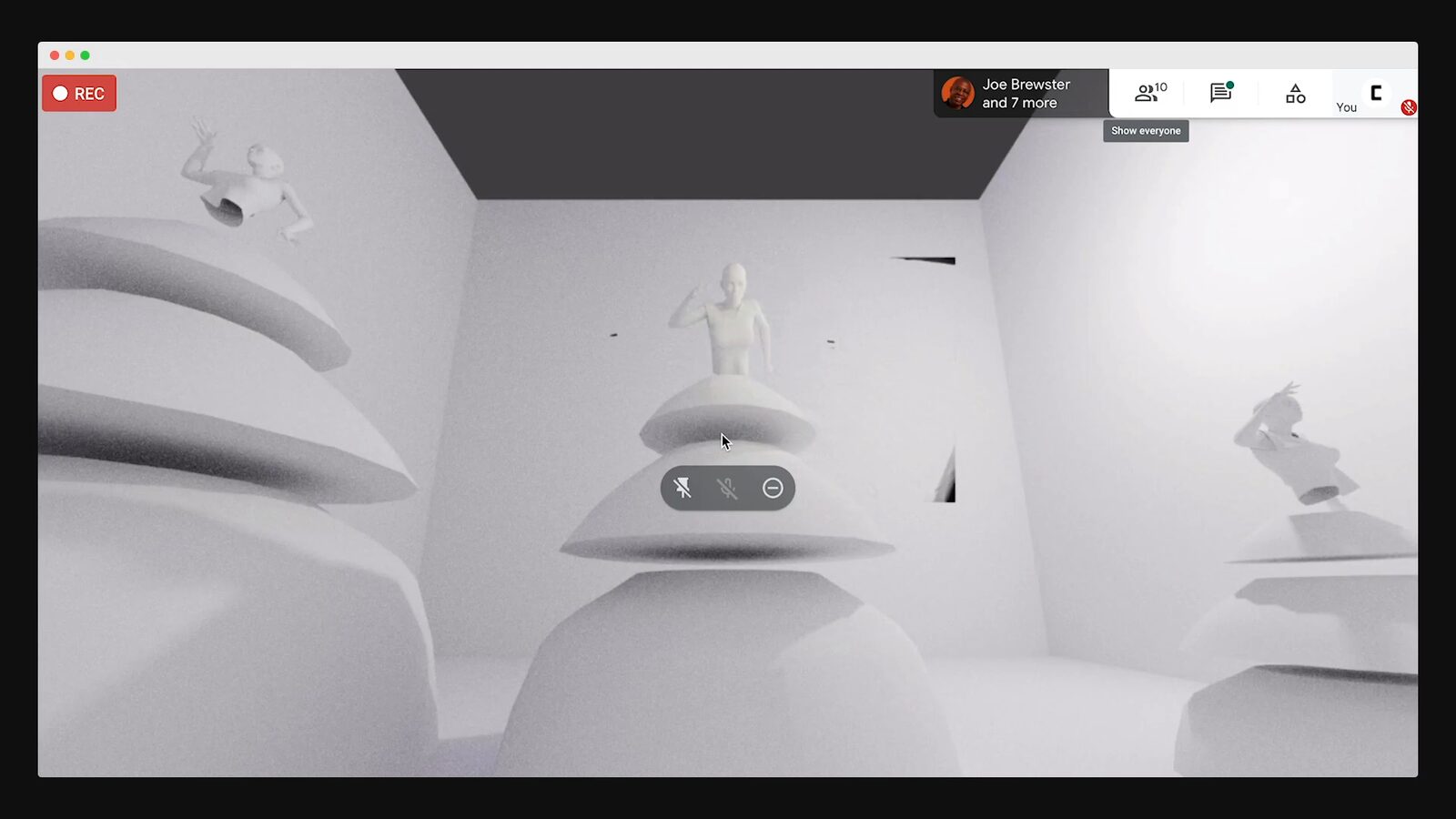 A shared development screen shows the incomplete stacked Harriet figure before the final dress and simulation.